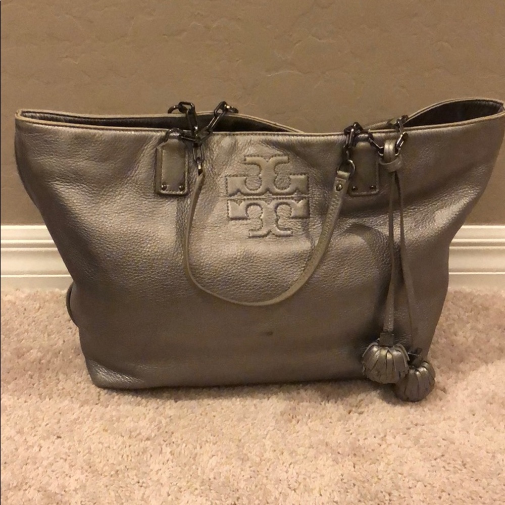 Tory Burch Metallic Tote